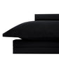 Luxe Microfiber Duvet Set, Black