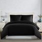 Luxe Microfiber Duvet Set, Black