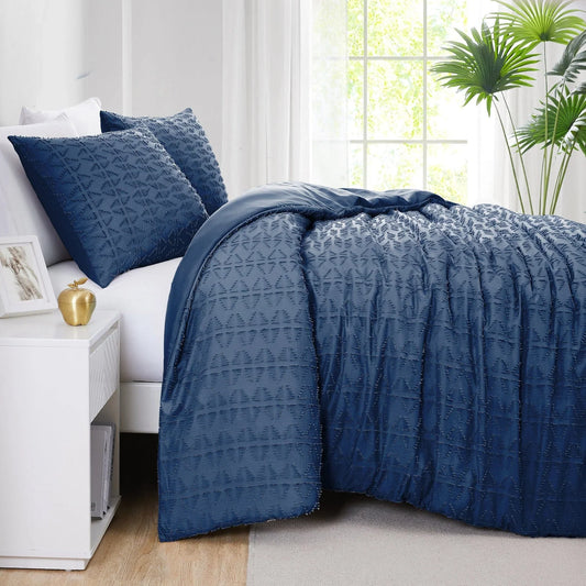 Bali Duvet Cover Set, Navy Blue