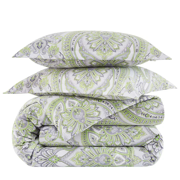 Imperial Paisly Comforter Set, Green