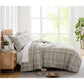 Simple Plaid Comforter Set, Mocha