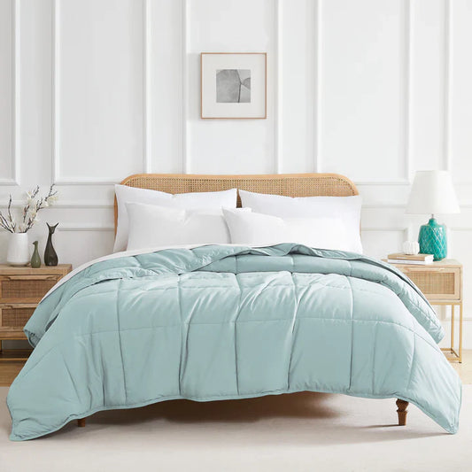 Luxe Down Alternative Comforter, Sky Blue