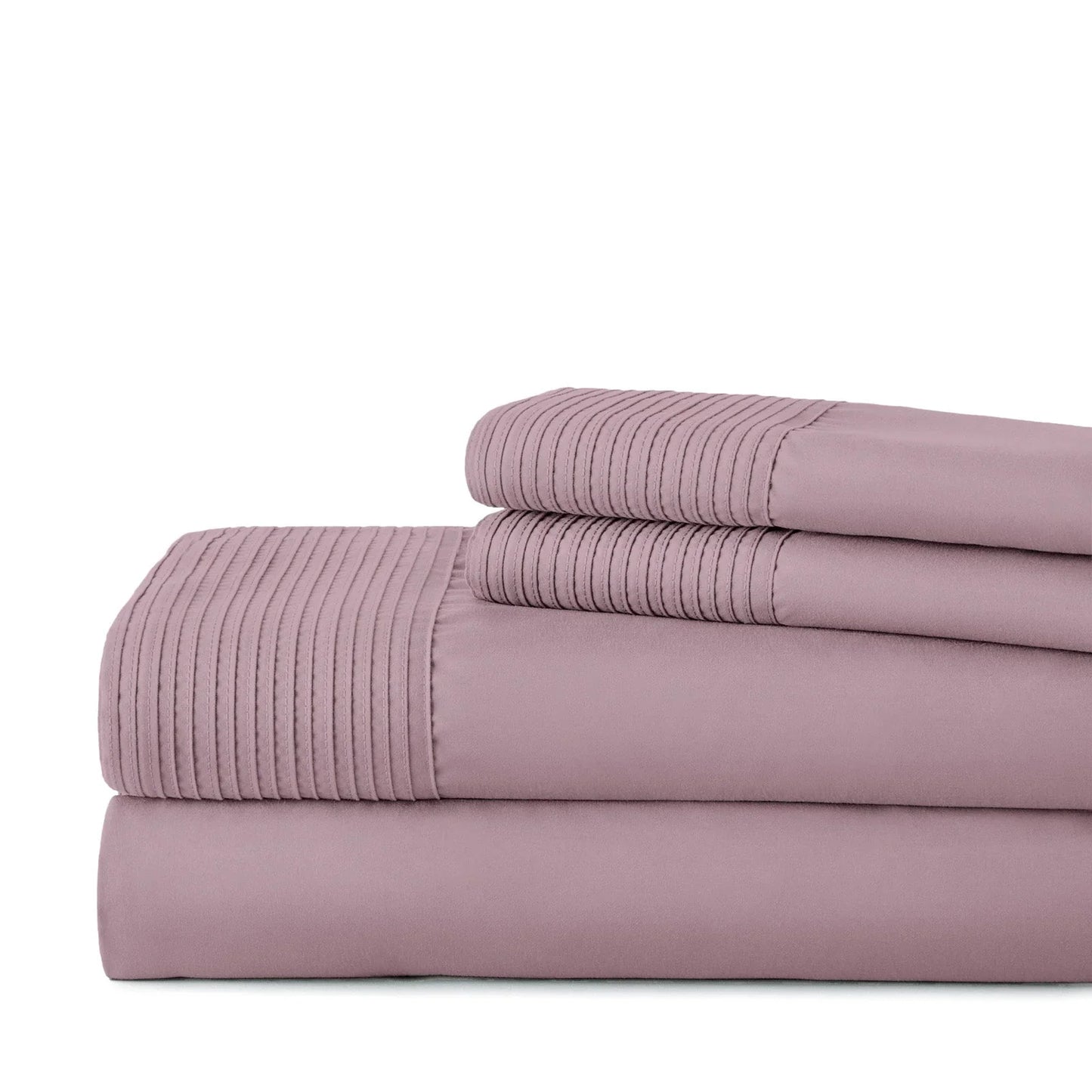 Pintuck Luxe Microfiber 6 Piece Sheet Set, Lavender