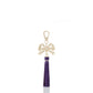 Bramin Bowtie Charm Tassel, Royal Purple