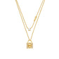 Michael Kors Padlock Multi-Strand Necklace