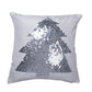 Holiday Tree Sequin & Silk Pillow