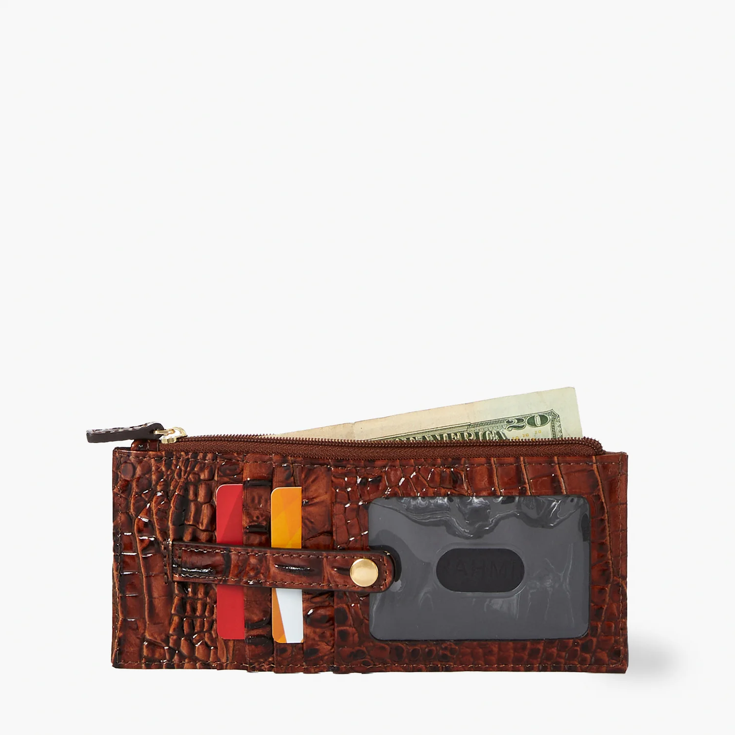 Brahmin Melbourne Collection Credit Card Wallet, Evergreen Ombre